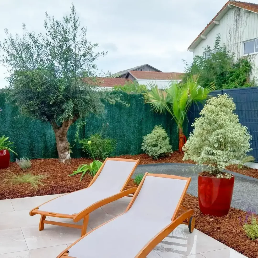 Amnagement d'un petit jardin avec boulodrome  Mrignac